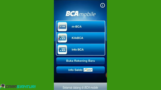 1 Buka Aplikasi M Banking BCA di Android atau iOS